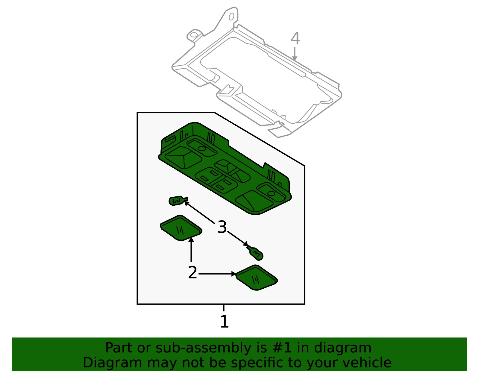 Overhead Console - Mazda (gj6r69970b77) - view 2