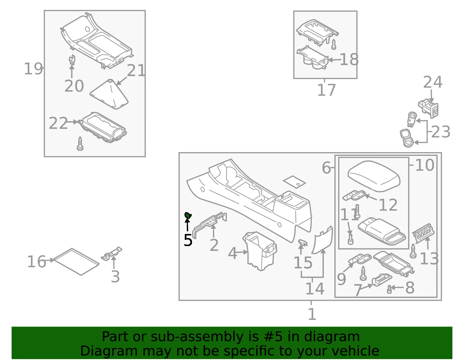 Console Cap - Mazda (gk2a5522572) - view 2