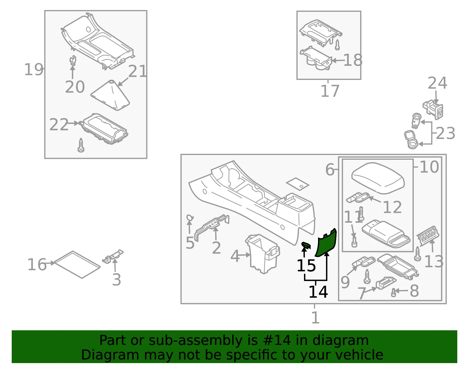 Console Panel - Mazda (gk2a6447080) - view 2