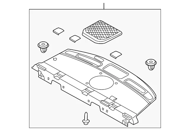 Package Tray Trim - Mazda (gk2a683a0m02)