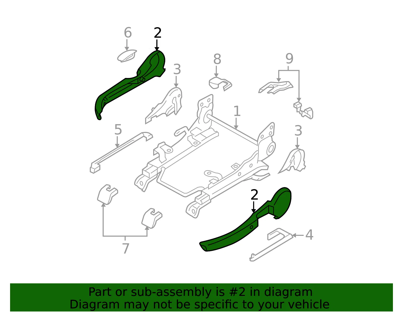 Seat Trim Panel - Mazda (gk2a881lx02) - view 2
