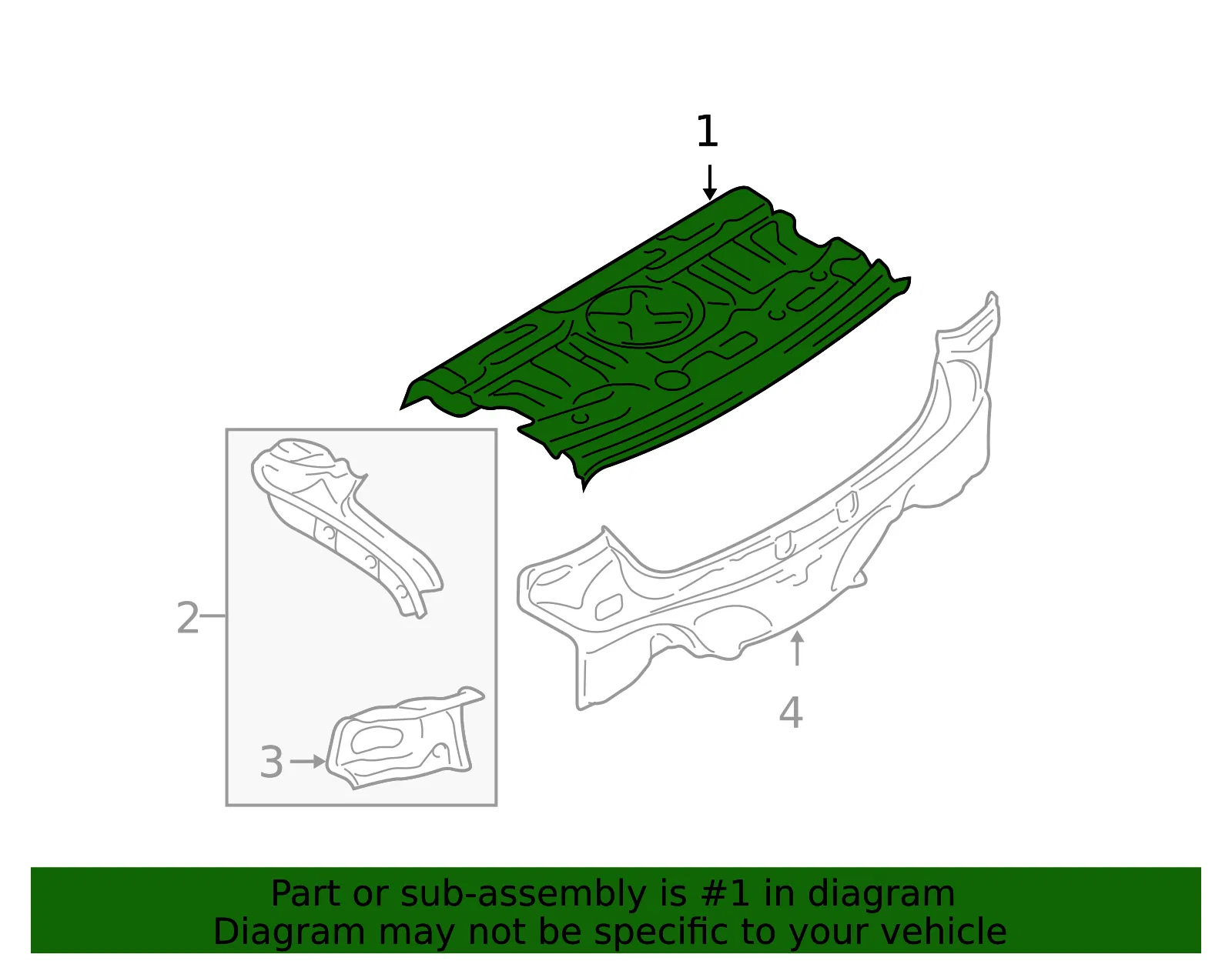 Package Tray - Mazda (gk2c70500) - view 2