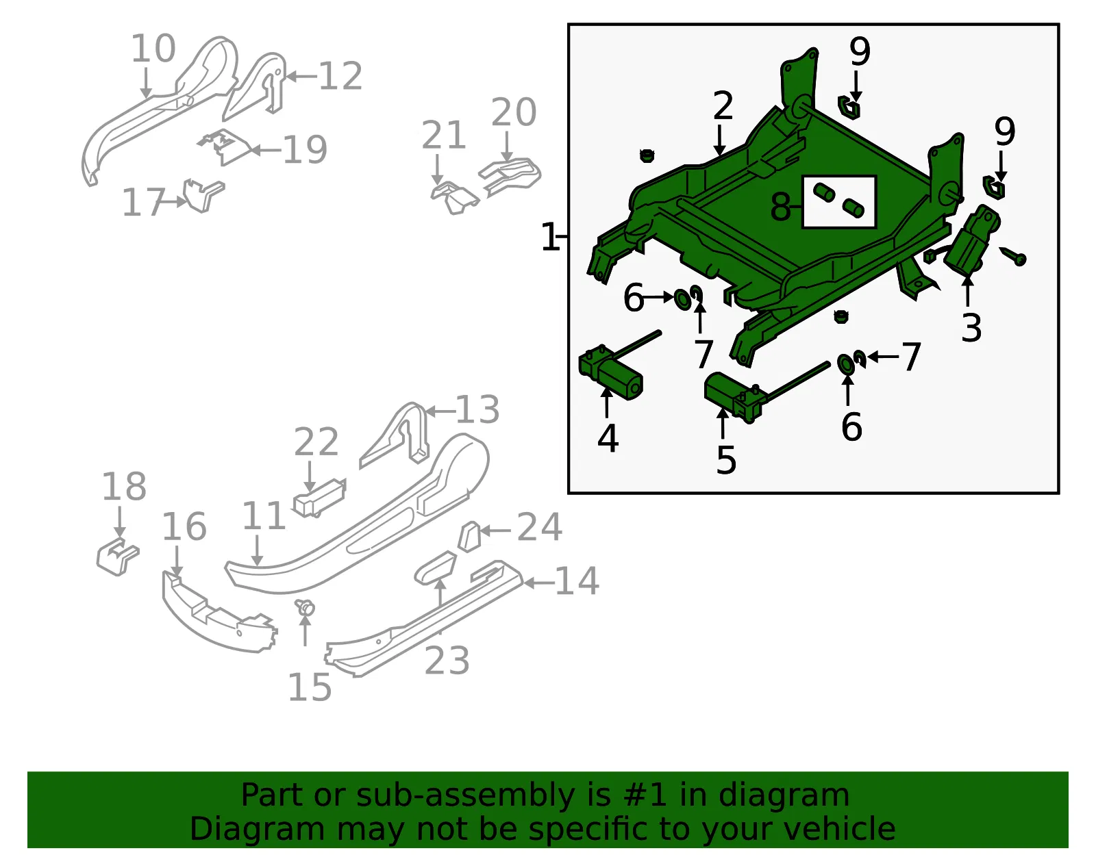 Seat Track - Mazda (gk2g88af0a) - view 2