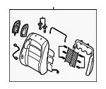 Seat Back Assembly - Mazda (gm0m88130e02) - view 3