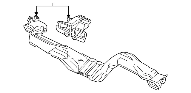 Instrument Panel Air Duct - Mazda (gmg56494ya)