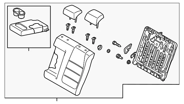 Seat Back Assembly - Mazda (gna157450a03)