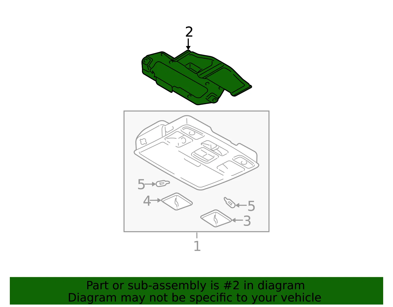 Console Bracket - Mazda (gp7a6998xa) - view 2
