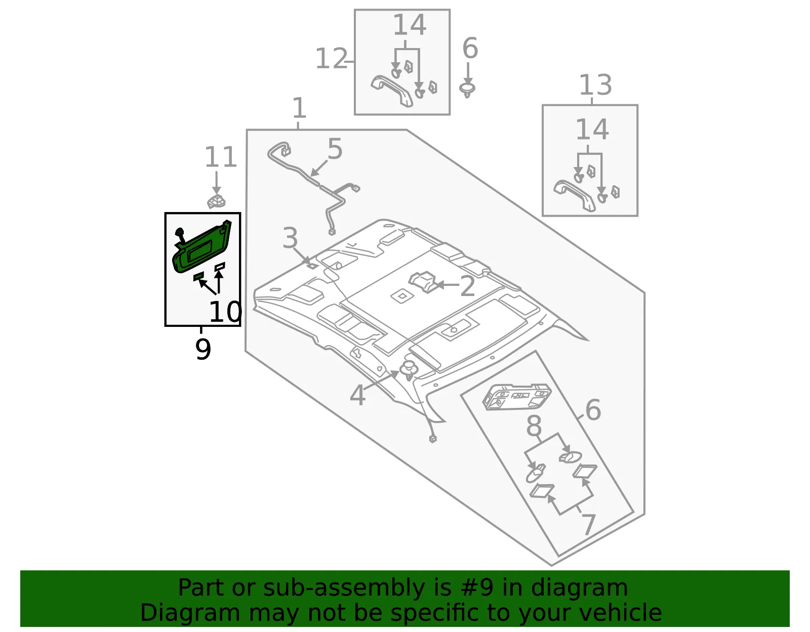 Sun Visor - Mazda (gp9a69270b77) - view 2