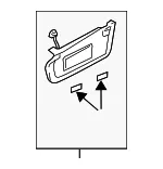 Sun Visor - Mazda (gp9a69320b77) - view 3