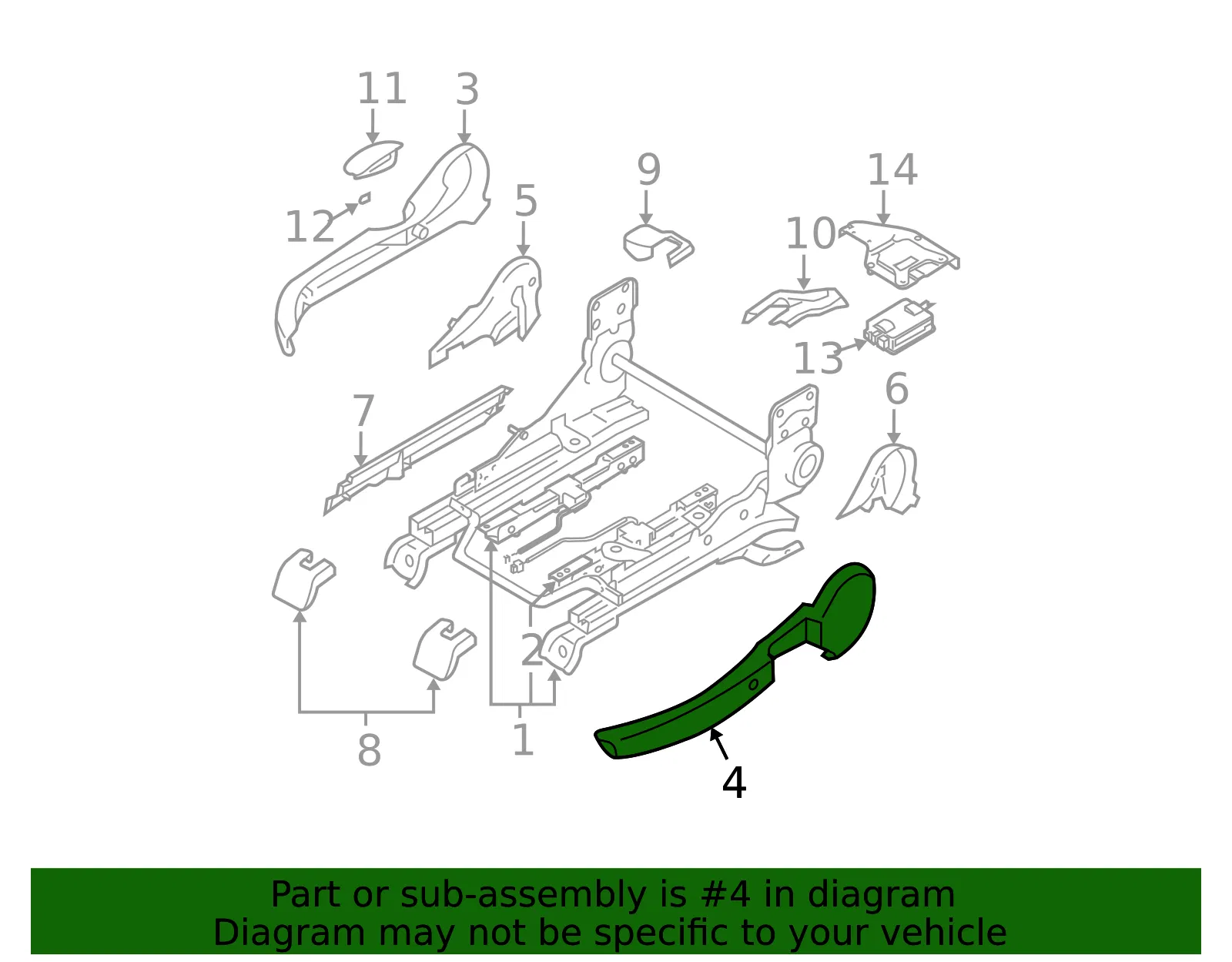 Seat Trim Panel - Mazda (gp9a881lx02) - view 2