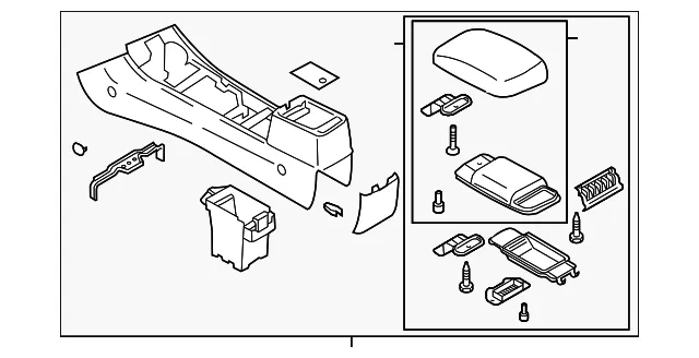 Console Assembly - Mazda (gp9b64420c02)