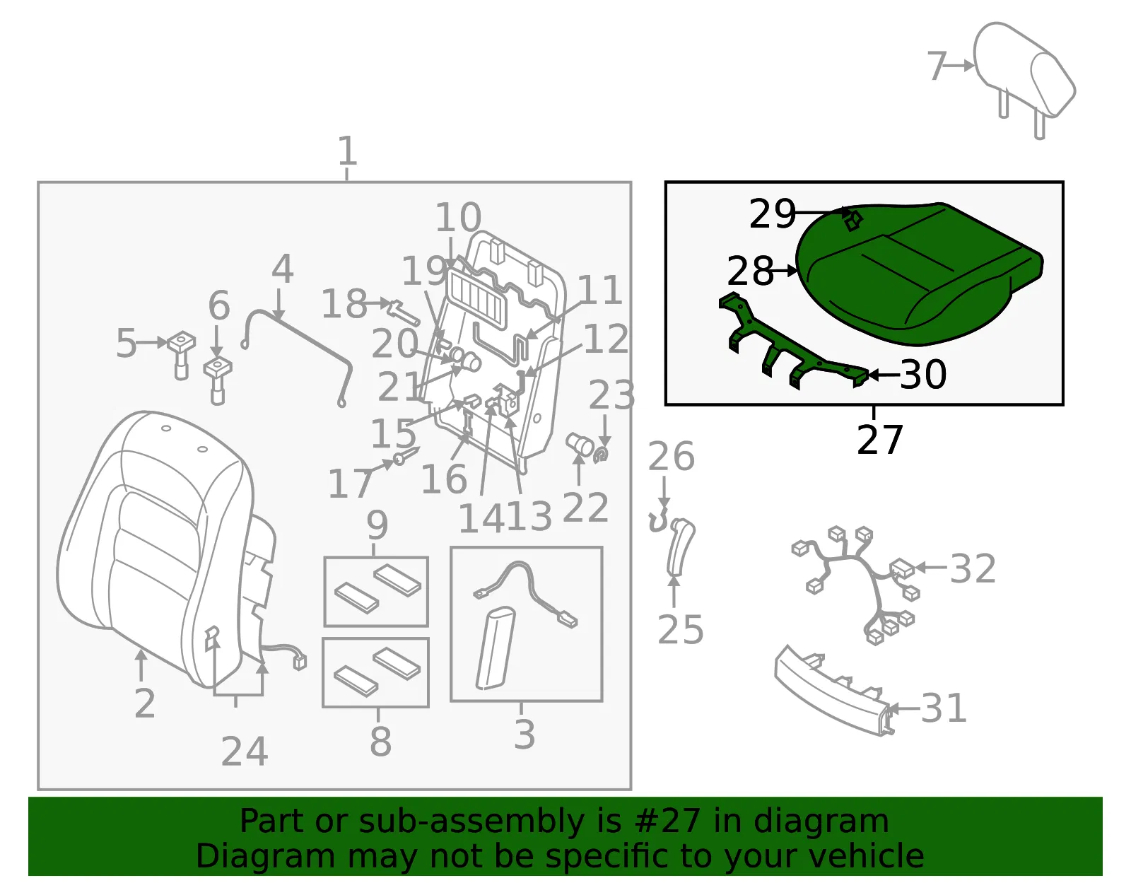 Seat Cushion Foam - Mazda (gp9c88160c07) - view 2