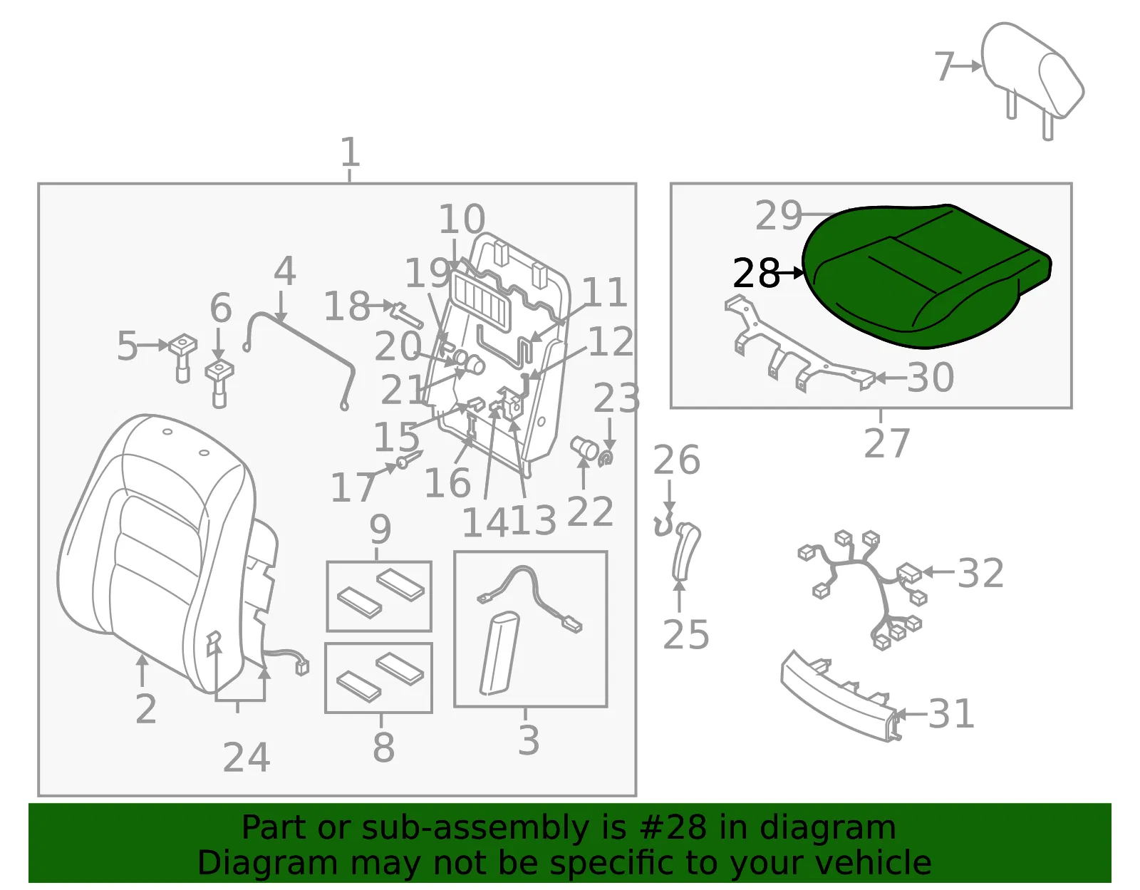 Seat Cover - Mazda (gp9c88161a07) - view 2