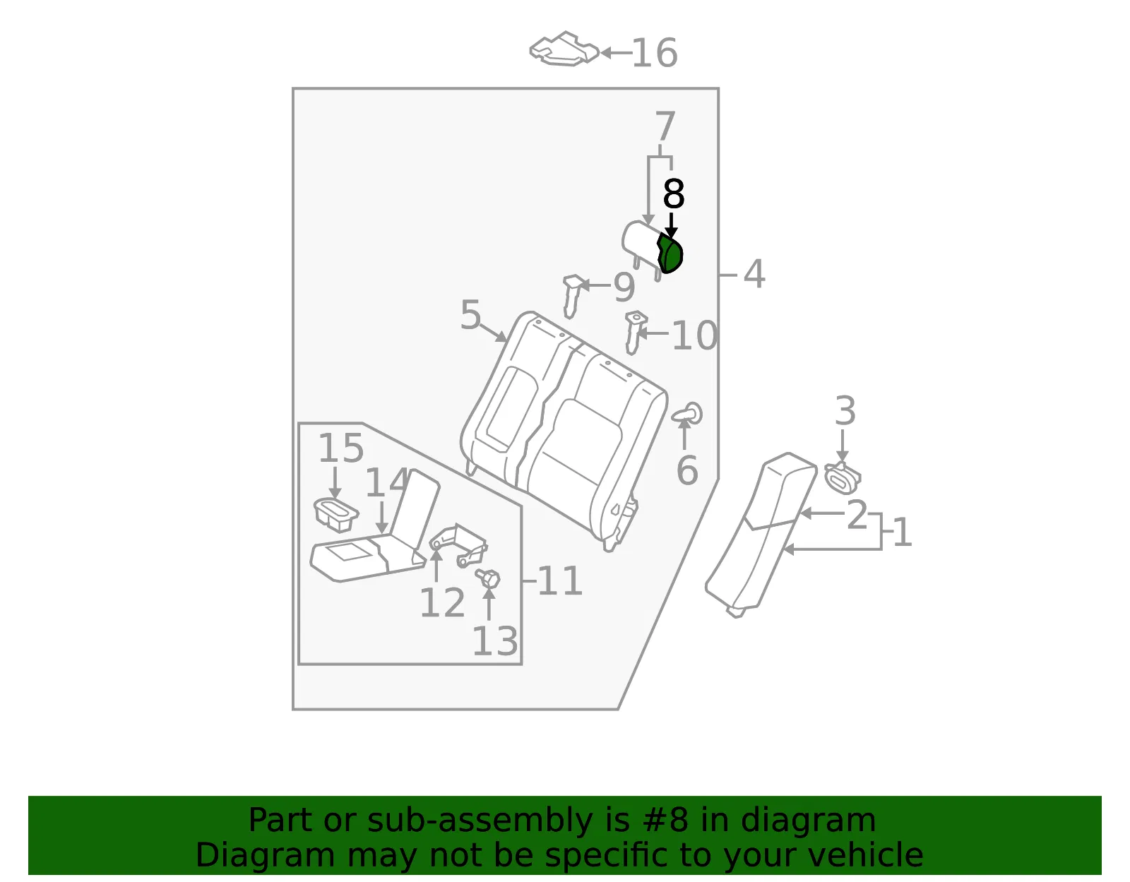 Headrest Cover - Mazda (gp9c8824107) - view 2