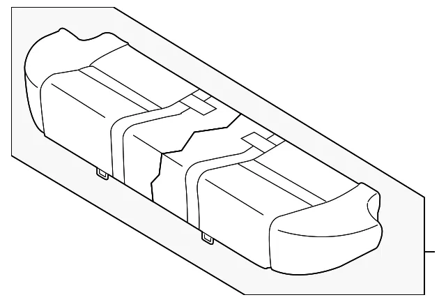 Seat Cushion Foam - Mazda (gp9d5720004)