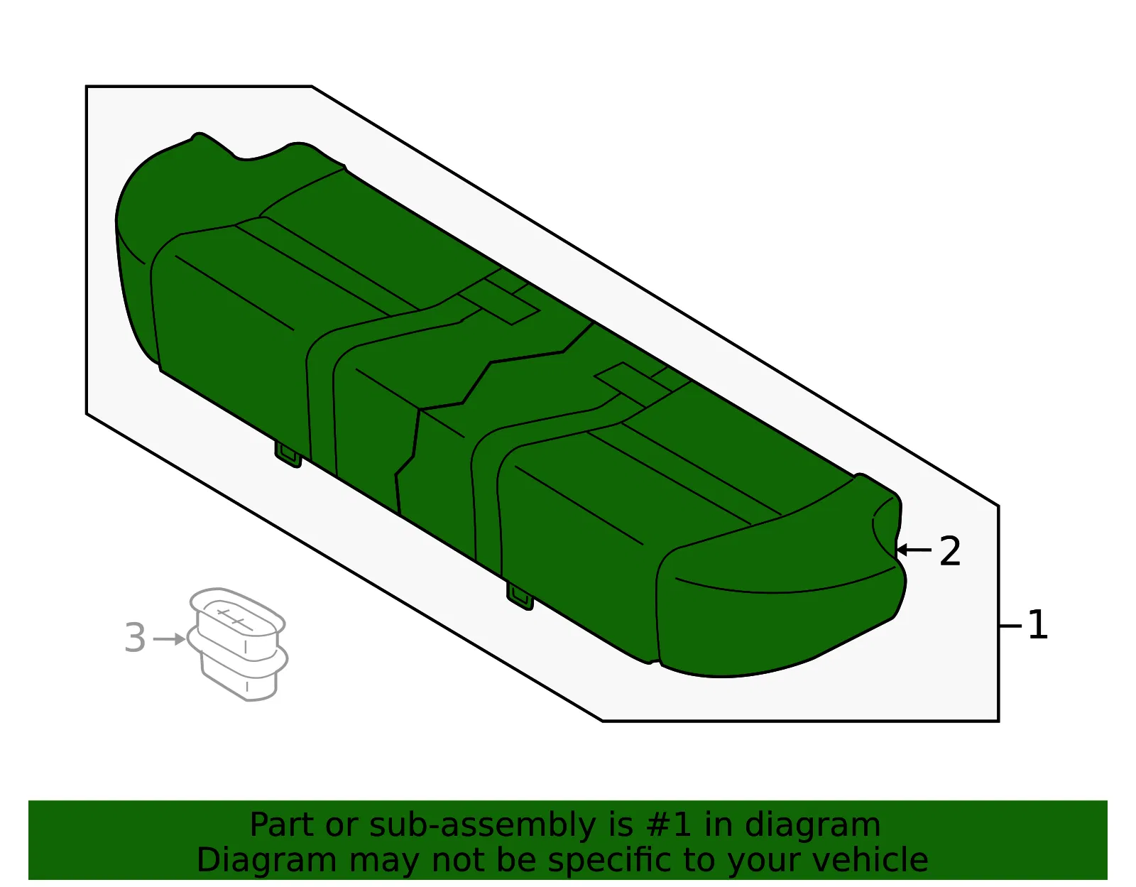Seat Cushion Foam - Mazda (gp9d5720004) - view 2