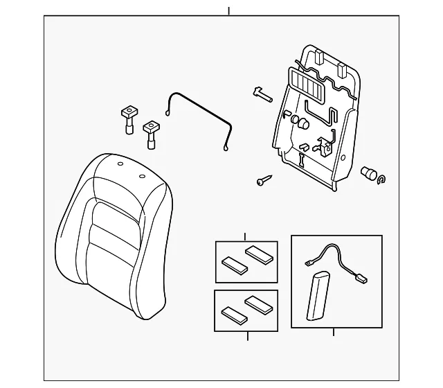 Seat Back Assembly - Mazda (gp9d8818007)
