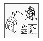 Seat Back Assembly - Mazda (gp9d8818007) - view 3