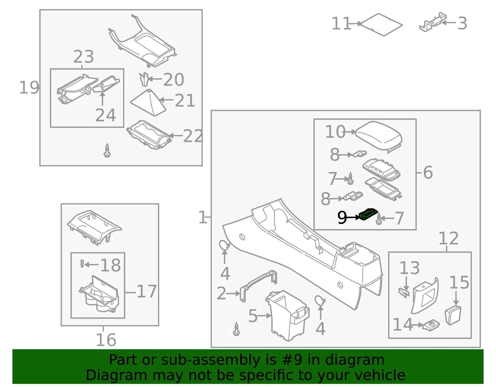 Console Mat - Mazda (gr1a64424) - view 2