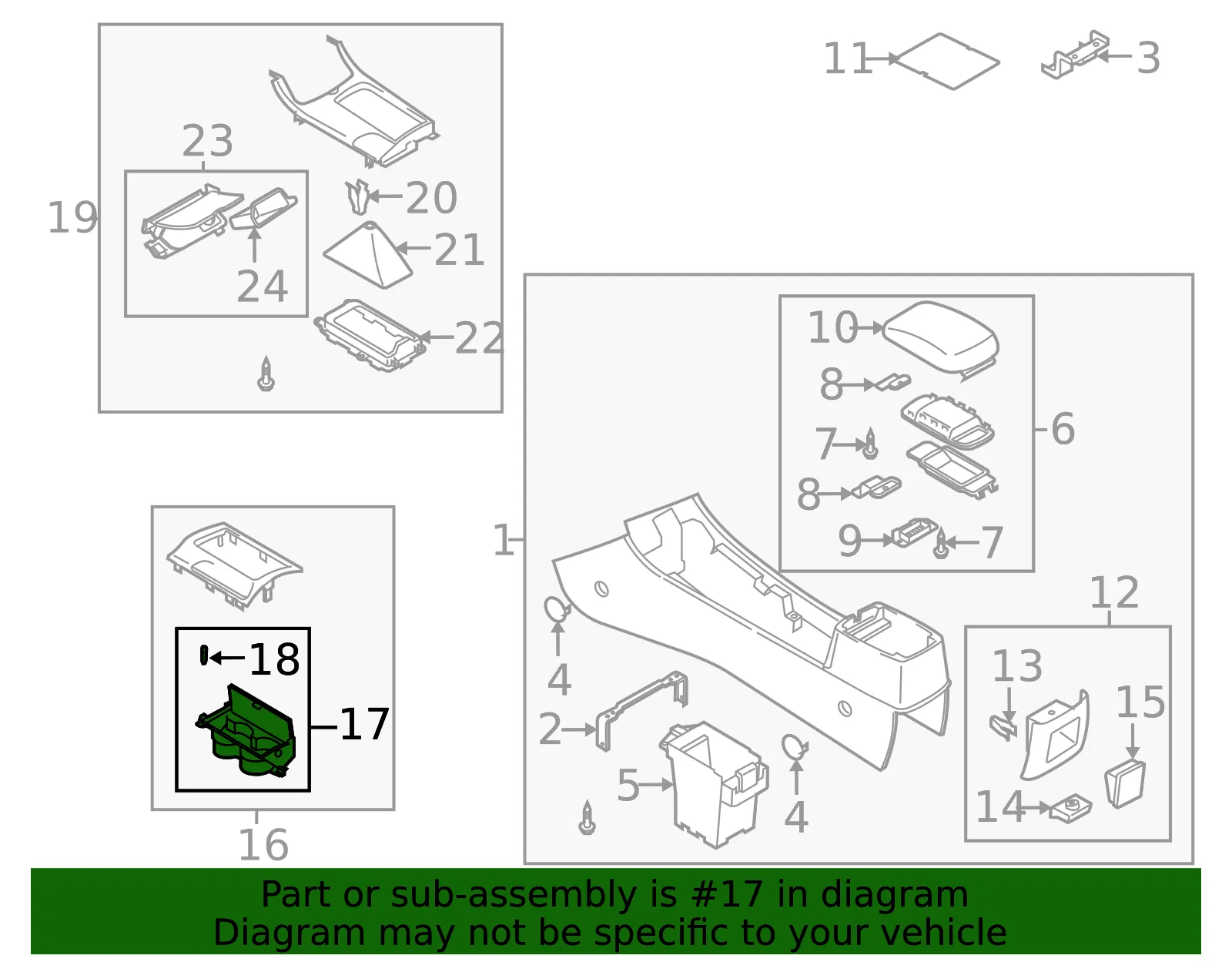 Cup Holder - Mazda (gr1c6439xa) - view 2