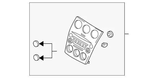 Instrument Panel Bezel - Mazda (gr6e669h0)