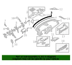 Instrument Panel Outer Seal - Mazda (grf555161) - view 4