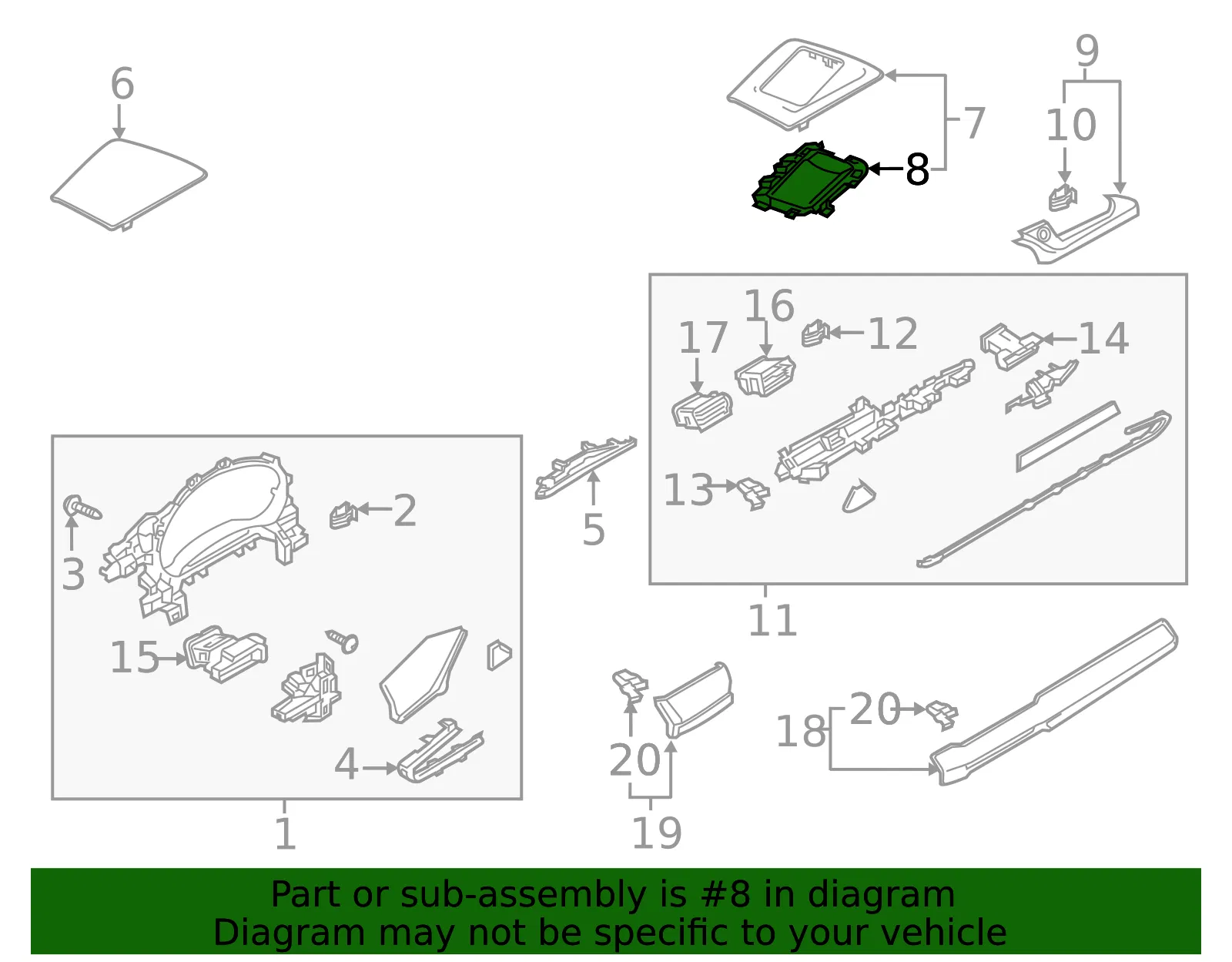Instrument Panel Cover - Mazda (grf555225) - view 2