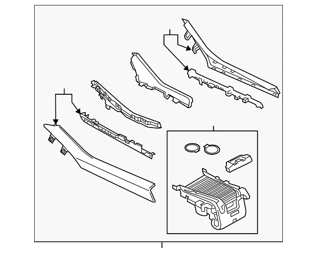 Console Assembly - Mazda (grf56443y02)