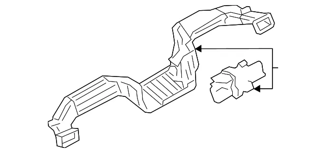 Instrument Panel Air Duct - Mazda (grf56494ya)