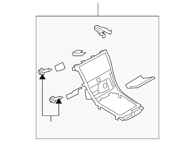 Console Panel - Mazda (gs3l64340g02)