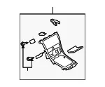 Console Panel - Mazda (gs3l64340g02) - view 3