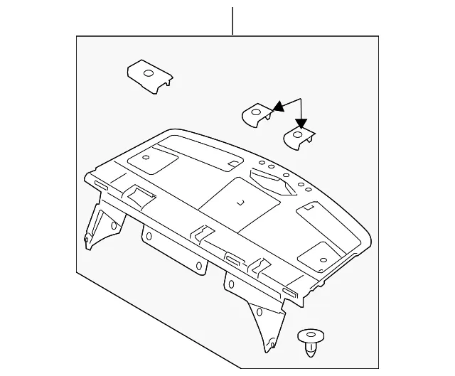 Package Tray Trim - Mazda (gs3l683a0h02)
