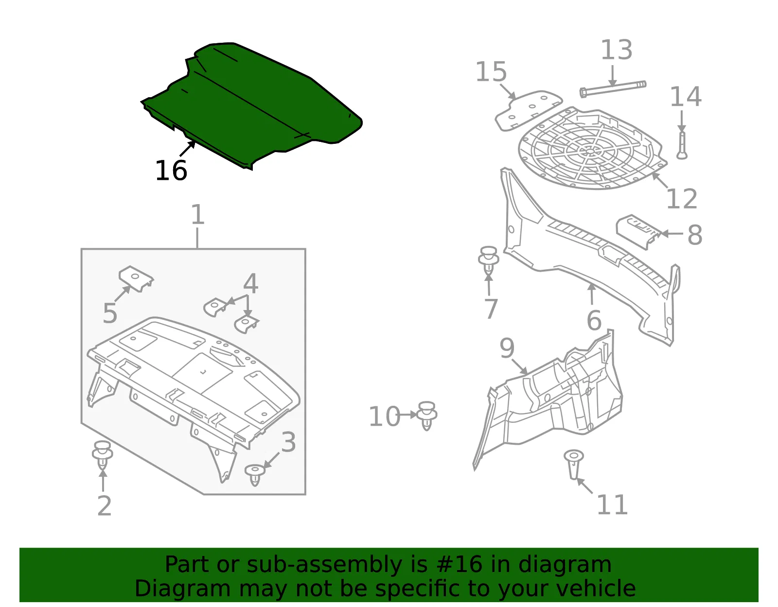 Trunk Mat - Mazda (gs3l6881xc) - view 2