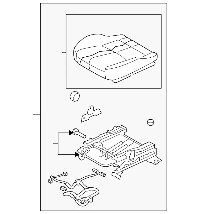 Seat Cushion Foam - Mazda (gs3l88160a02)