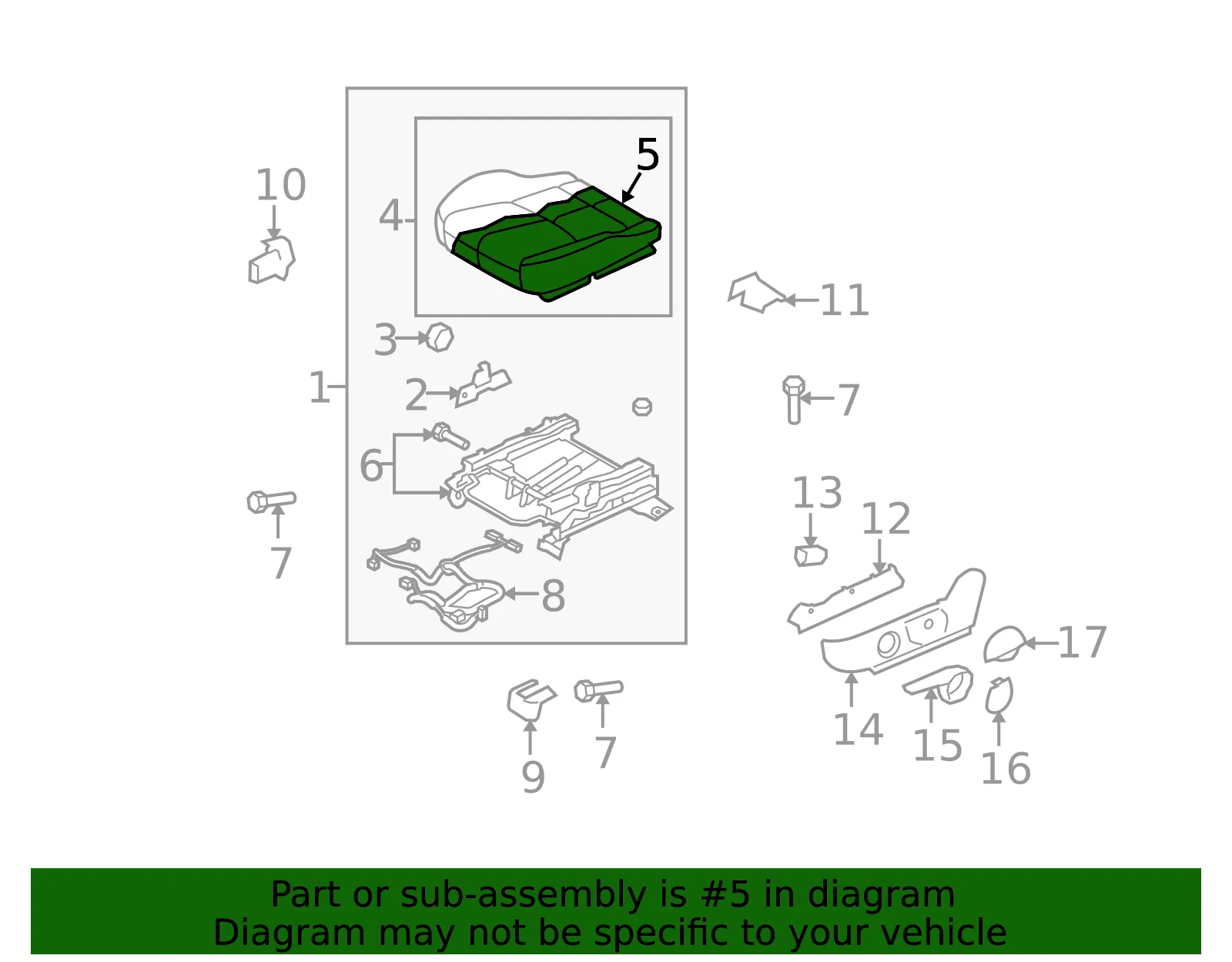 Cushion Cover - Mazda (gs3l8816130) - view 2
