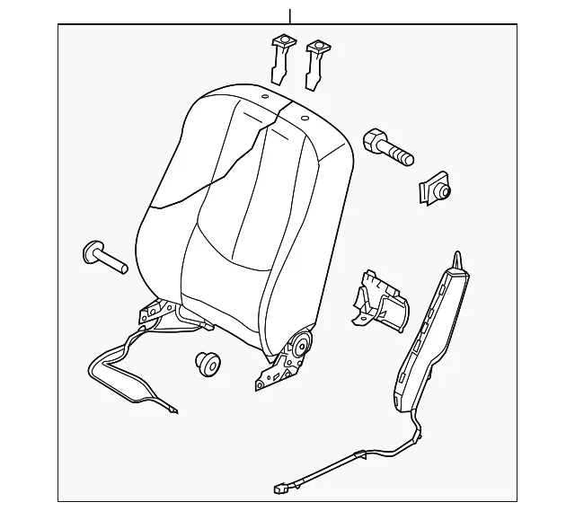 Seat Back Assembly - Mazda (gs3l8818002)