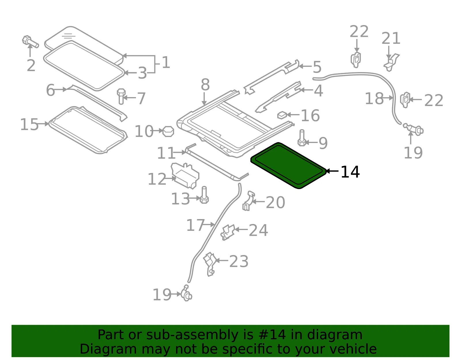 Sunroof Opening Trim - Mazda (gs3n6998175) - view 2