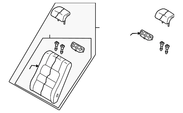 Seat Back Assembly - Mazda (gs3r57400d02)