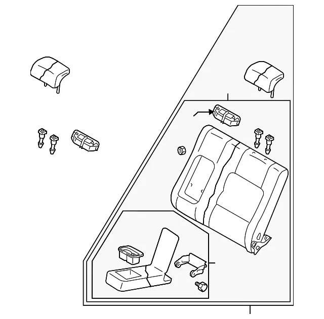 Seat Back Assembly - Mazda (gs3r57450c30)