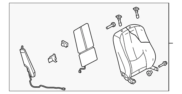 Seat Back Assembly - Mazda (gs3r8813074)