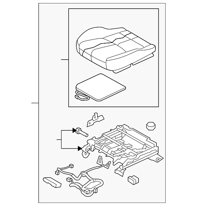 Seat Cushion Foam - Mazda (gs3r88160b74)