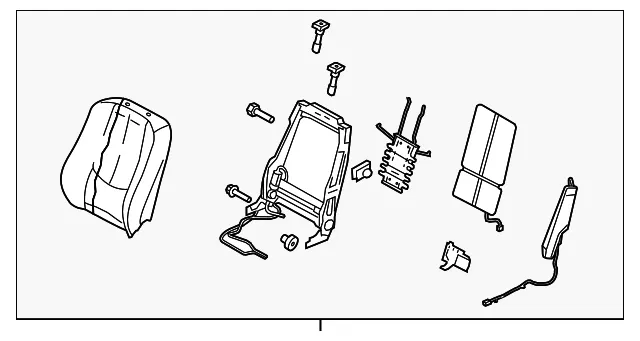Seat Back Assembly - Mazda (gs3r8818030)