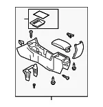 Console Assembly - Mazda (gs3w64420j02) - view 3