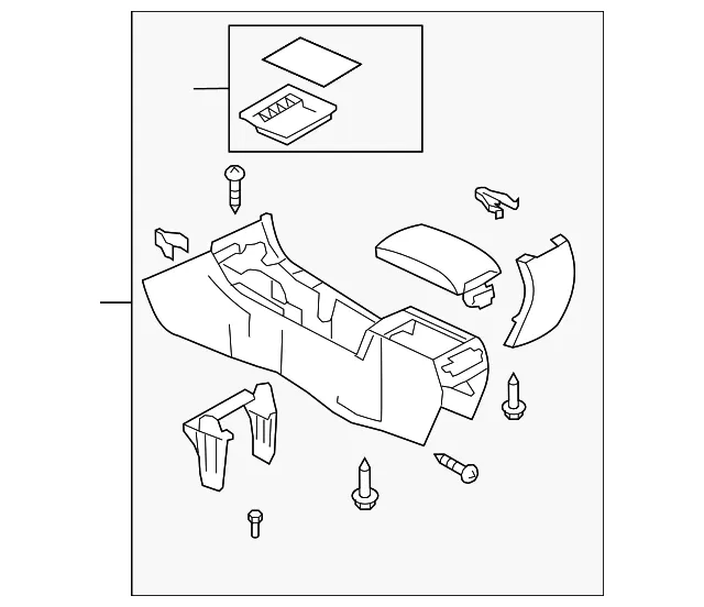 Console Assembly - Mazda (gs3w64420j30)
