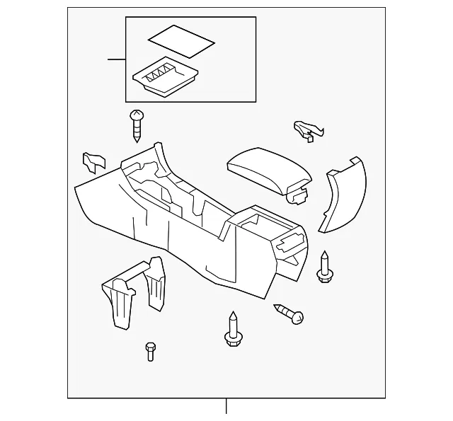 Console Assembly - Mazda (gs3w64420j74)