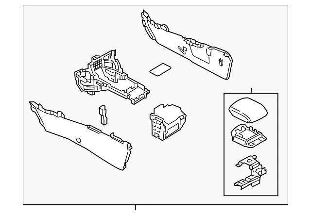 Center Console - Mazda (gsh764420b02)
