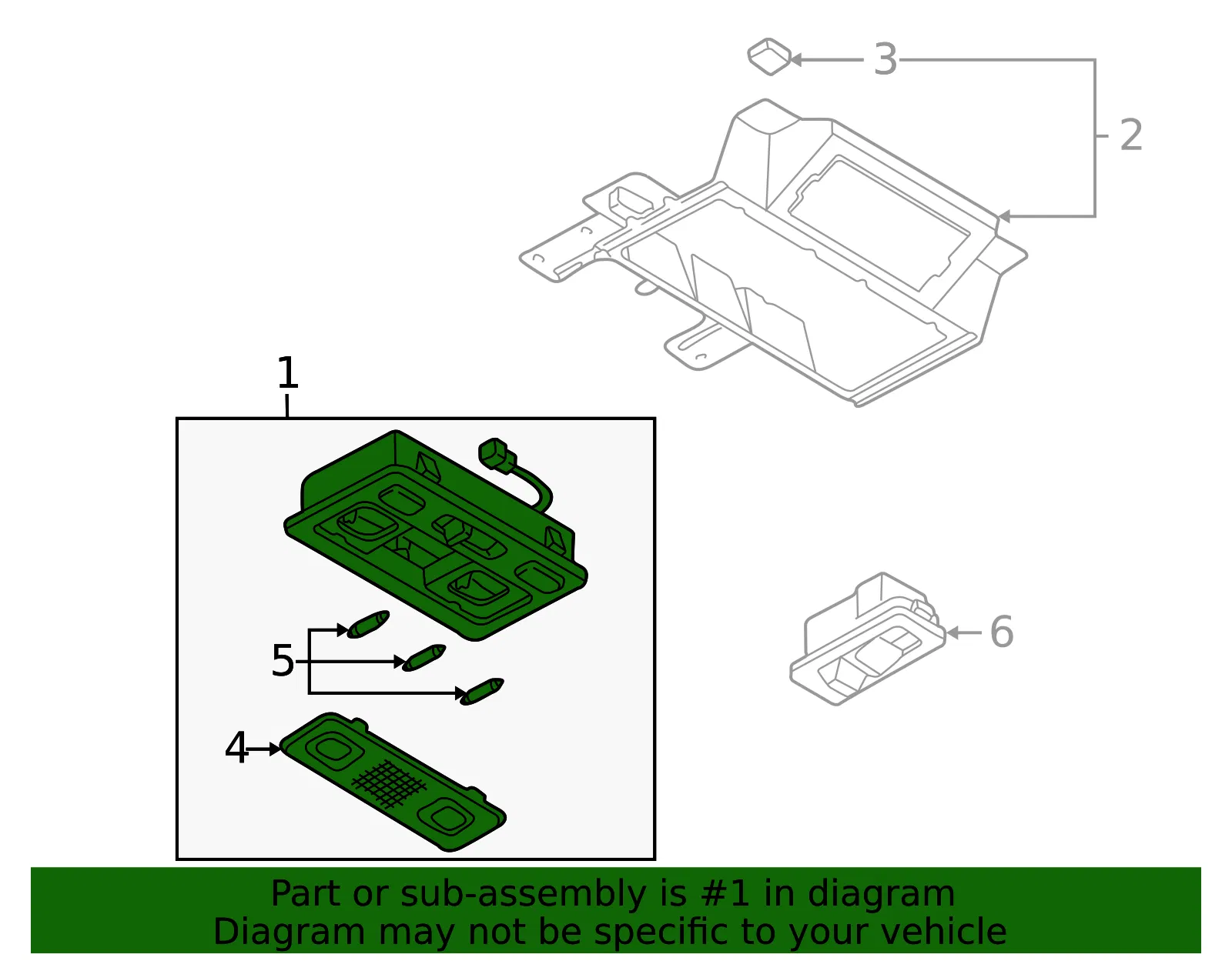 Overhead Console - Mazda (h44969970b03) - view 2