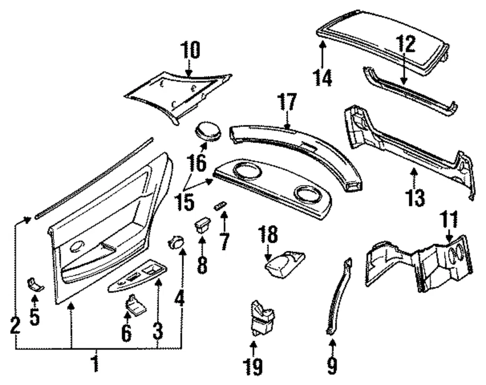 Trunk Trim - Mazda (hg306889xd65)