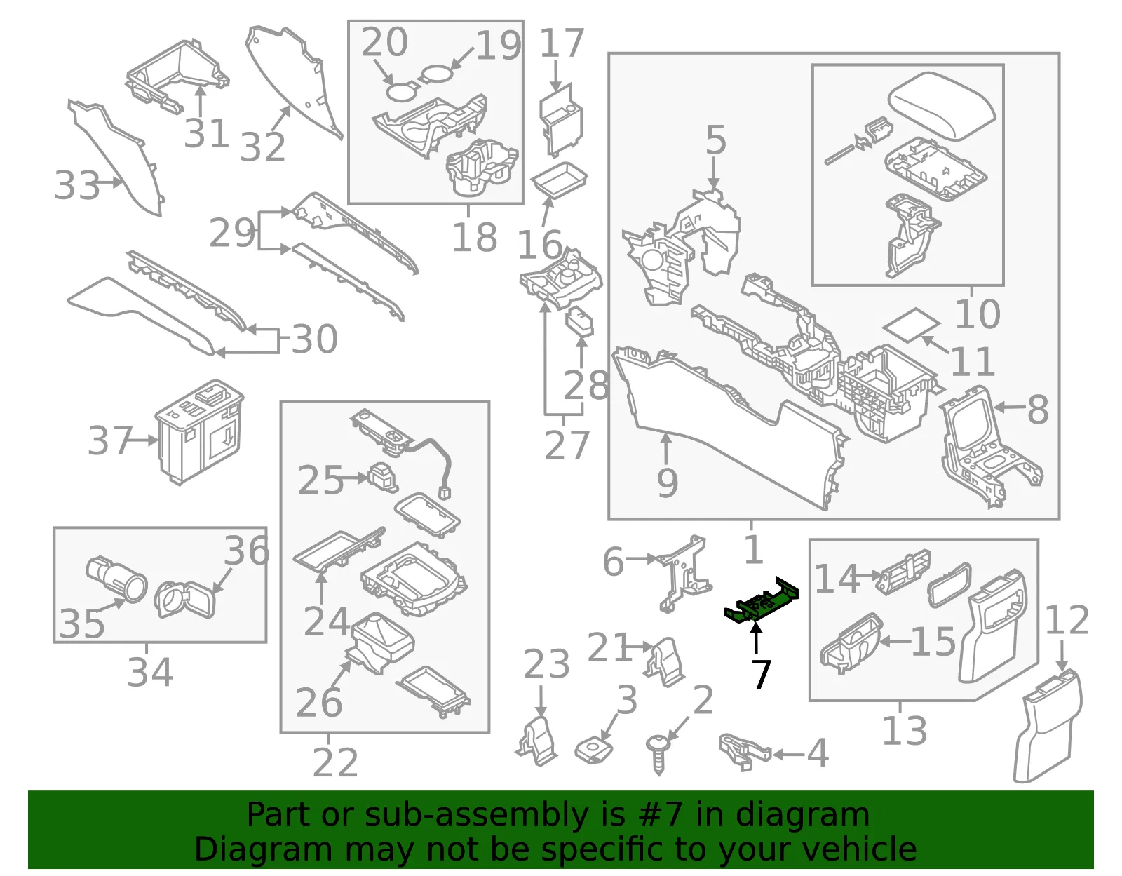 Console Bracket - Mazda (k1236441x) - view 2