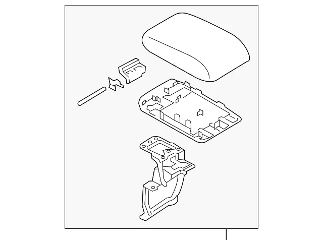 Armrest Assembly - Mazda (k1236445002)